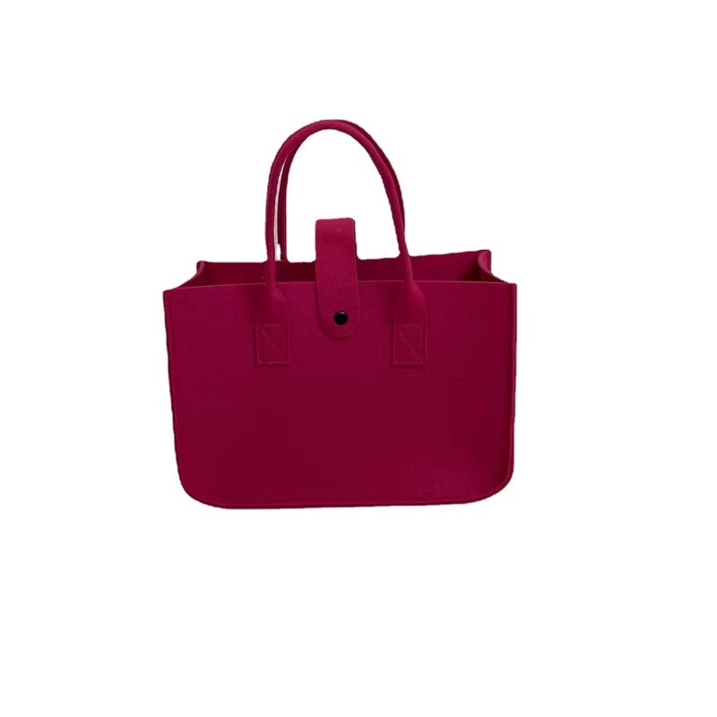 Elegant Women's Felt Square Buckle Handbag for Streetwear | Fashion Handbags & Accessories