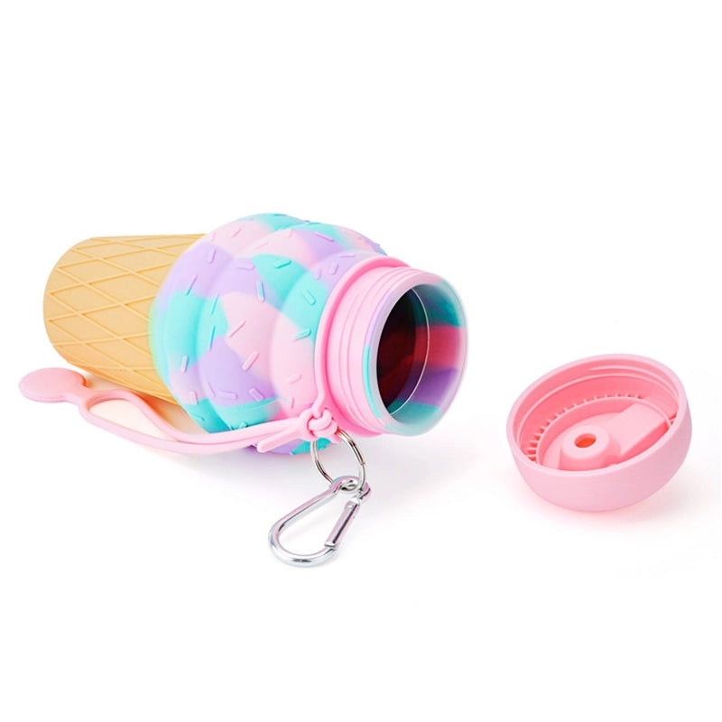 Stylish Multicolor Silica Gel Water Bottle for Everyday Use 1 Piece | Drinkware & Water Bottles