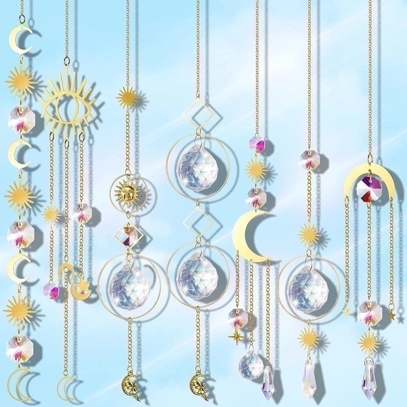 Moon Crystal Suncatcher Wind Chime for Home Decor | Home Decor & Wall Art