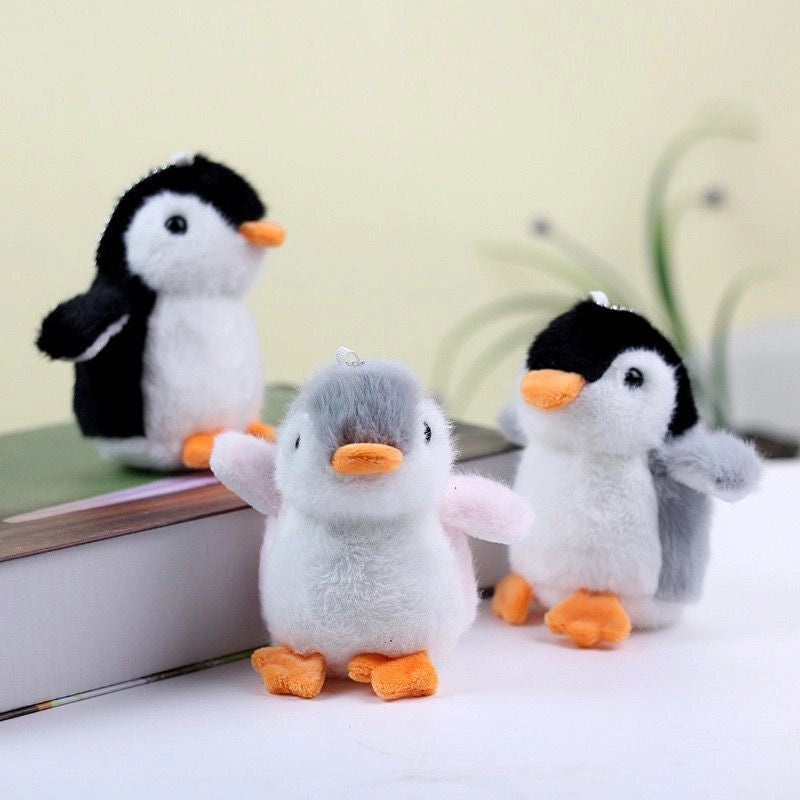 Cute Japanese Penguin Plush Doll Keychain Pendant for Couples Students Boys Girls Gift|Keychains & Bag Charms