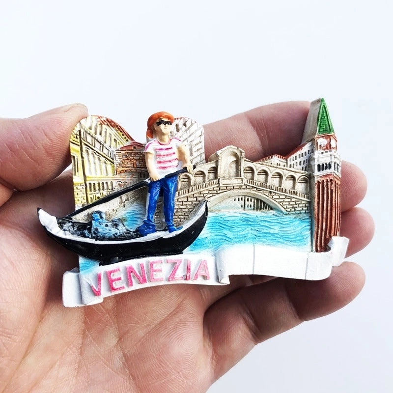 3-Piece Retro Streetwear Color Block Synthetic Resin Magnets Set|Home Decor & Magnets