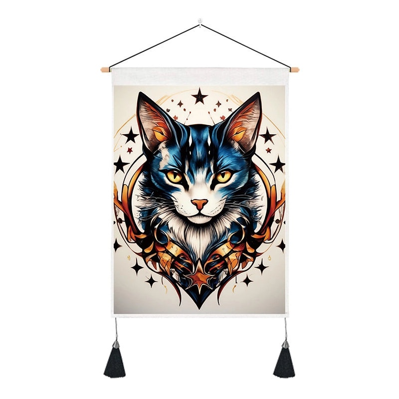 Minimalist Color Block Cotton Linen Wall Hanging Art | Home Decor Wall Art