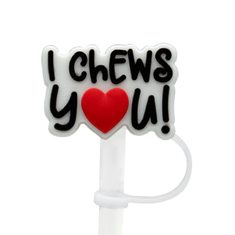 Cartoon Silicone Straw Caps for 8-10mm Straws | Personalized Drink Accessories