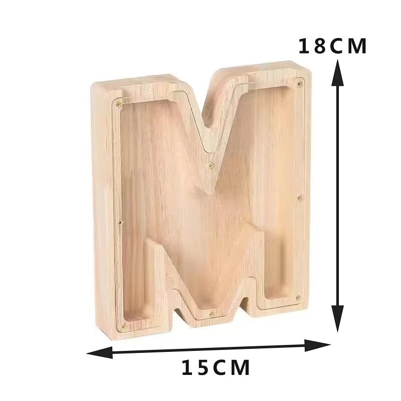 Piggy Bank Wooden Letter Toy for Kids | Educational Wooden Toys
