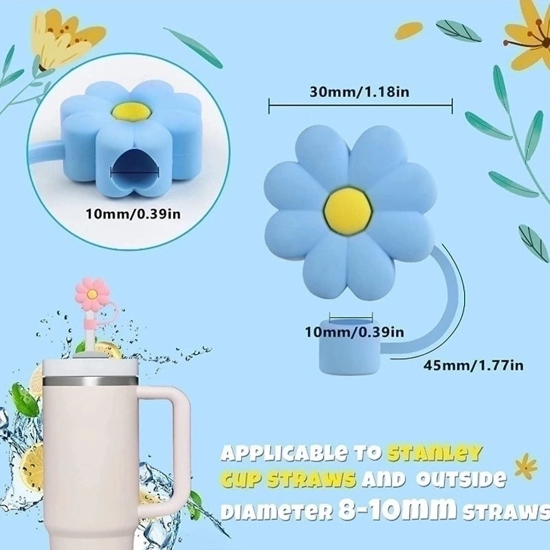 Adorable Floral PVC Drinking Straw|Drinkware & Bar Accessories