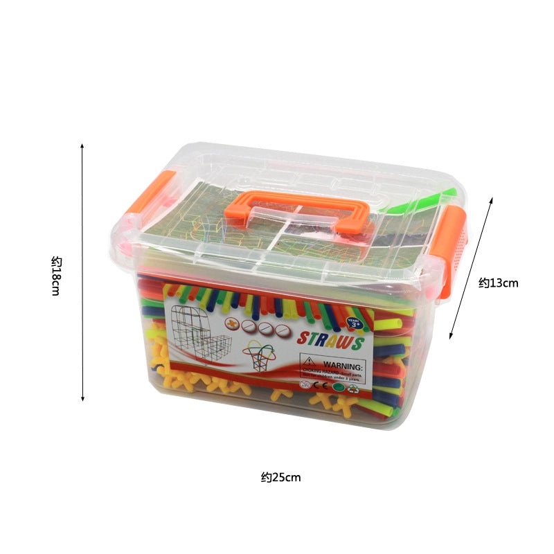 Creative 4D Straw Building Blocks Toy for Kids 3-7 Years | Early Education & DIY Toys