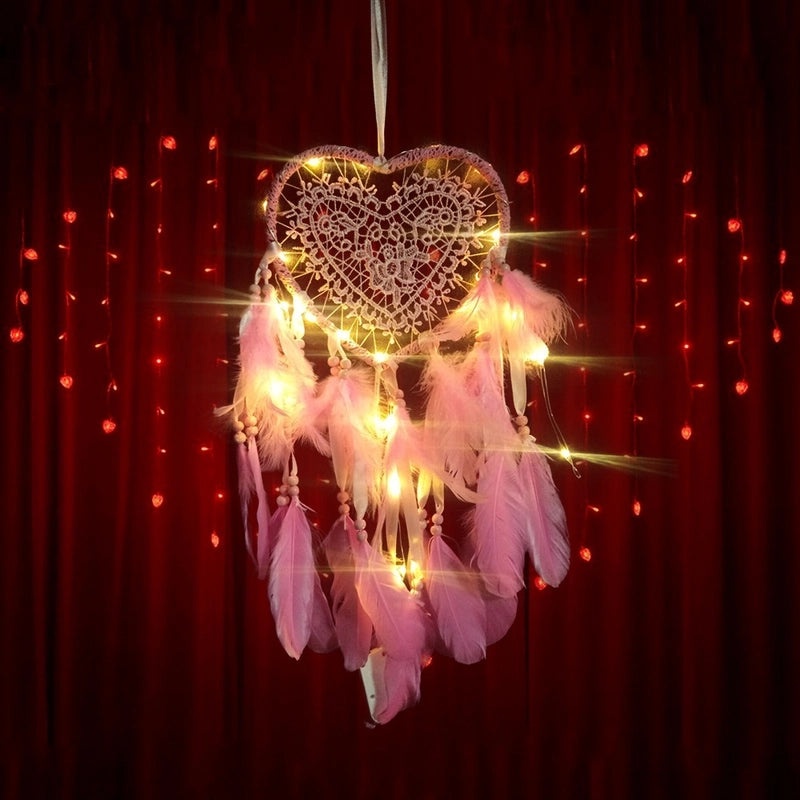 Retro Christmas Heart Pendant Wall Art Plastic Polyester Decoration|Home Decor & Wall Art