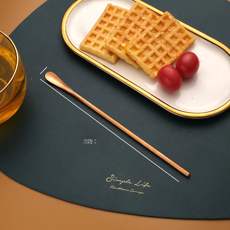 Japanese-style 304 Stainless Steel Long Handle Dessert Spoon Coffee Stirring Spoon Small Fruit Fork Ice Cream Spoon | Kitchen & Dining Utensils