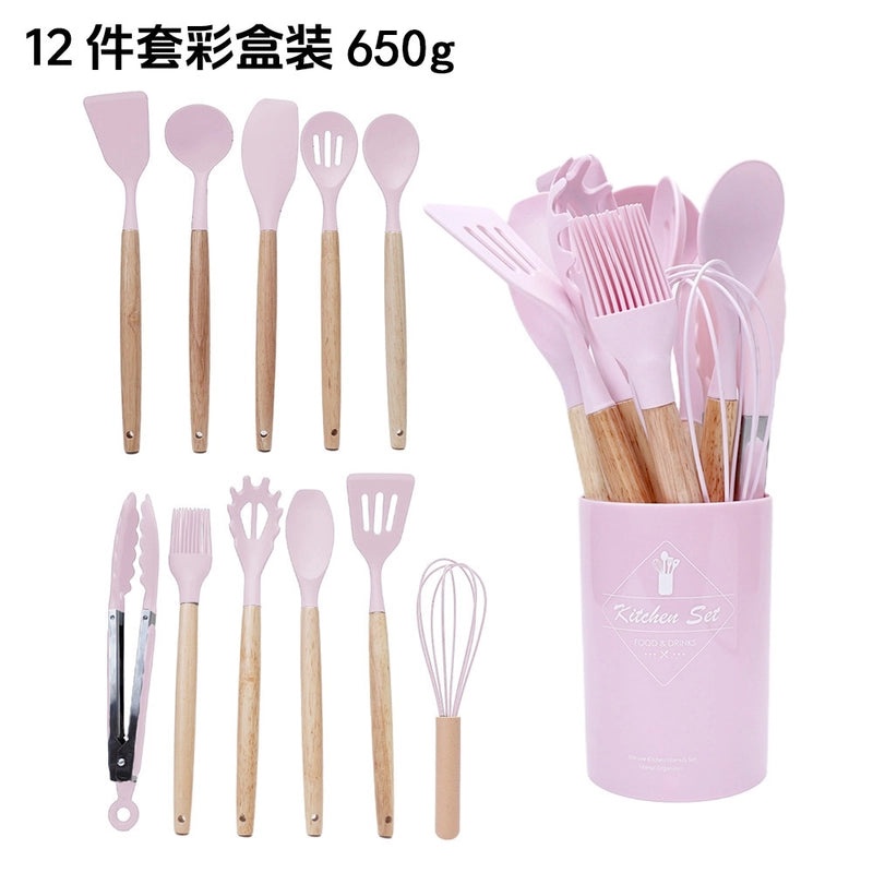 Silicone BBQ Spatula Set with Minimalist Color Block Design|Kitchen Utensils & Tools