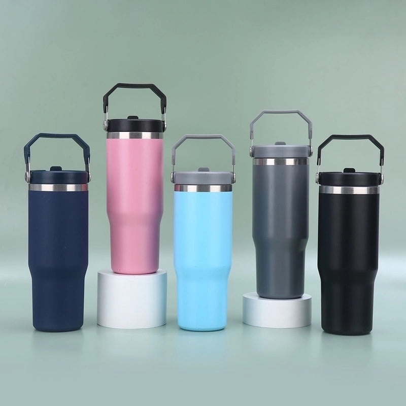 Retro Solid Color Stainless Steel Thermos Cup 304 & 201 Durable Insulated Mug | Drinkware & Thermoses
