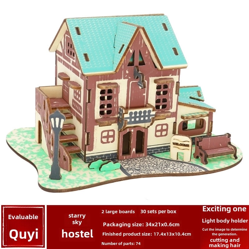 Handmade Wooden 3D Puzzle for Kids and Adults | Educational Toys & Games