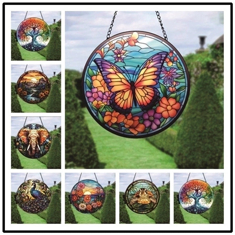 Vintage Animal and Plant Acrylic Pendant Necklace|Jewelry & Accessories