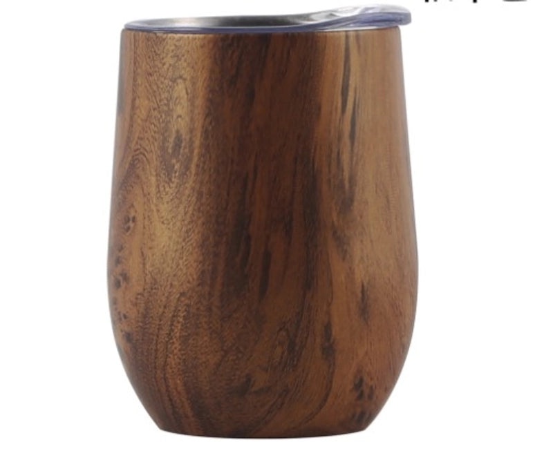 Stylish Stainless Steel Thermos Cup with Stripe and Solid Color Design | Drinkware & Thermoses