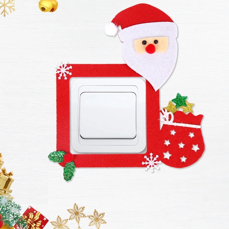 Christmas Cartoon Decorations Santa Claus Snowman Christmas Tree Festival Party Props|Holiday Party Supplies