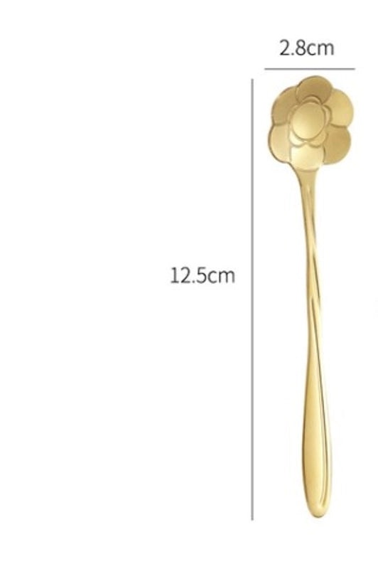 Elegant Floral Stainless Steel Spoon | Kitchen Utensils
