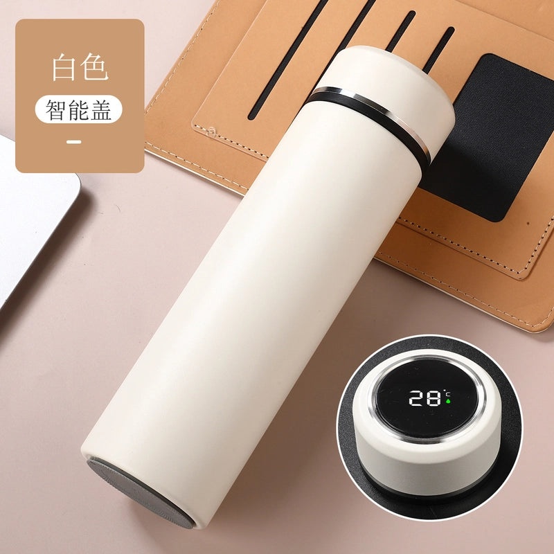 智能温度测量保温杯 LED触控显示水杯 哑光创意商务礼品 定制LOGO|智能温控水杯
