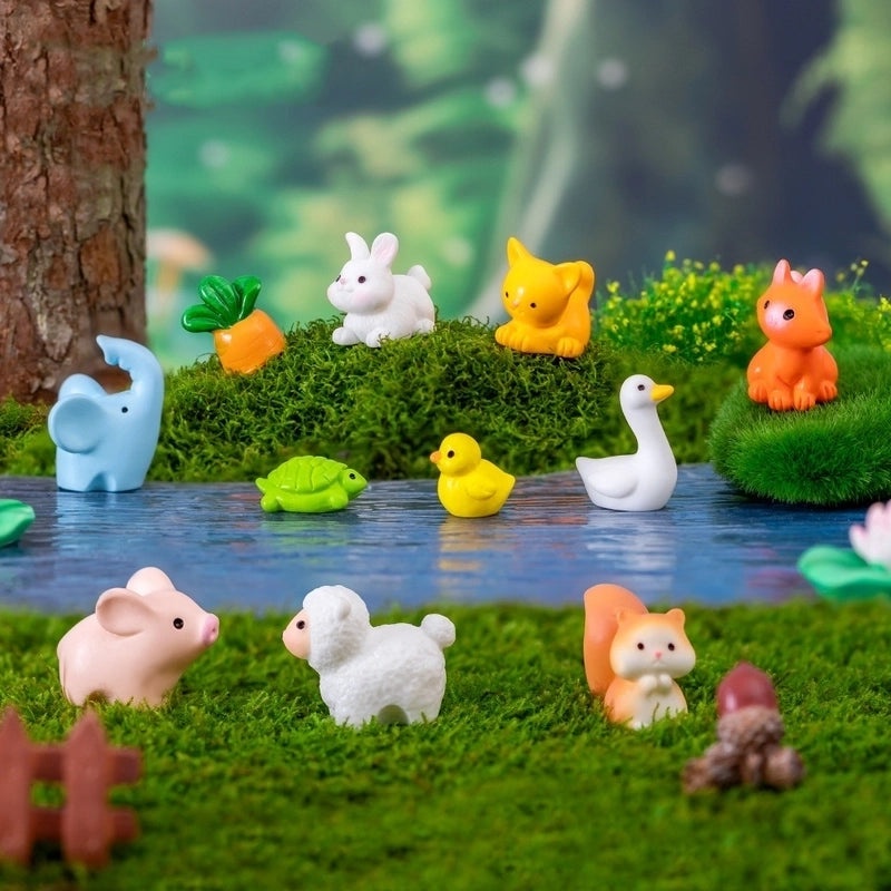 Cute Cartoon Animal Resin Figurines Decorative Ornaments for Home and Office|Home Decor