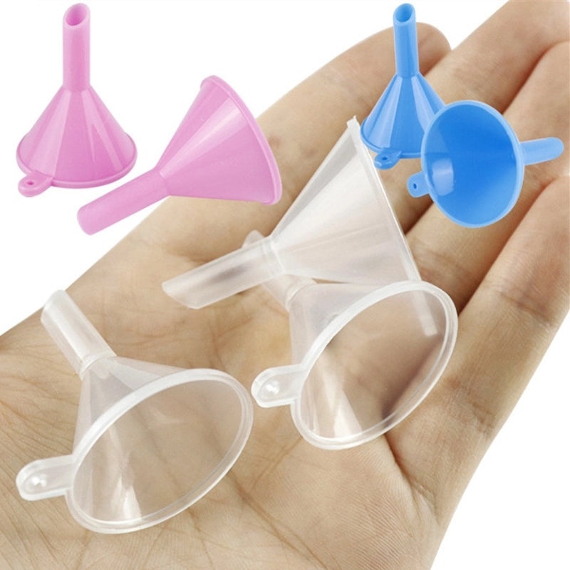 300 Pieces Minimalist Solid Color Plastic Funnels for DIY Crafts and Cosmetics | Craft Supplies