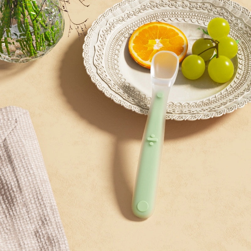 Silicone Baby Feeding Spoon Soft Infant Supplement Food Spoon Water Spoon Toddler Tableware Training Utensil|Baby Feeding Accessories