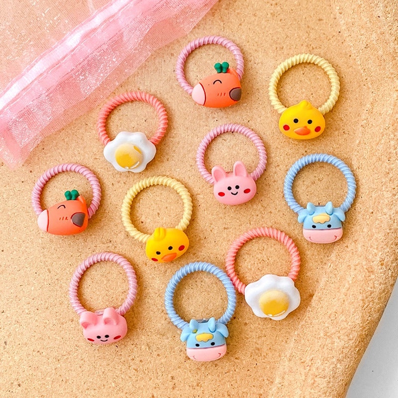 Gentle Baby Hair Bands, Soft Rubber Hair Ties for Kids, Non-Damaging Korean Style Hair Accessories|Childrens Hair Accessories
