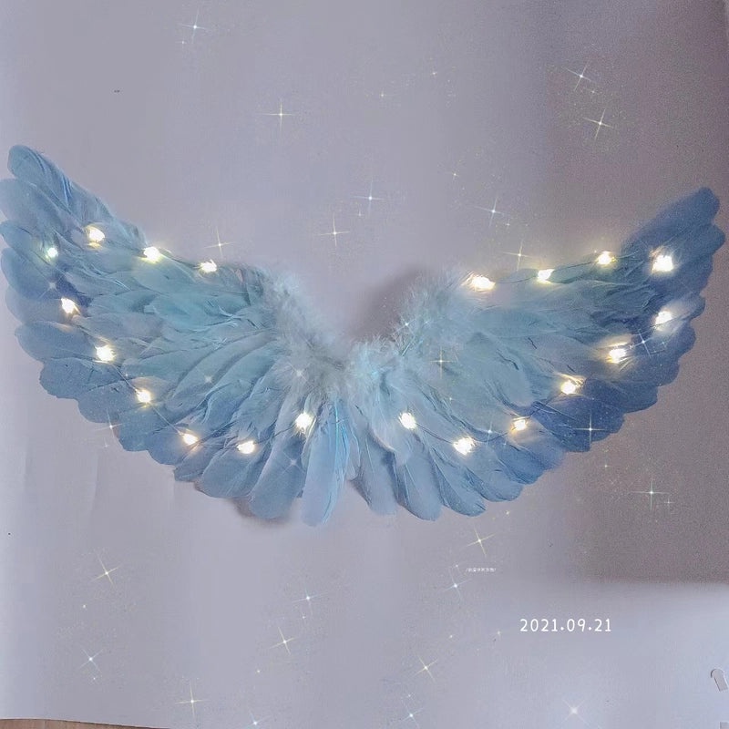 Glowing Feather Angel Wings for Kids|Children's Costumes & Accessories