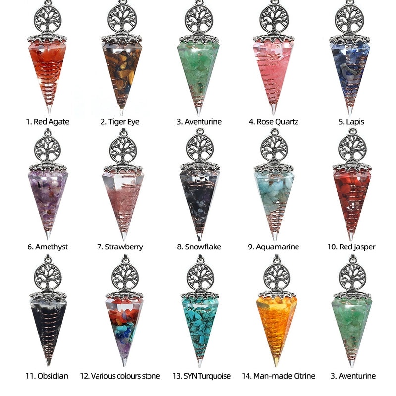 Minimalist Geometric Tree Crystal Suncatcher Wind Chime Natural Stone Wall Decor|Home Decor