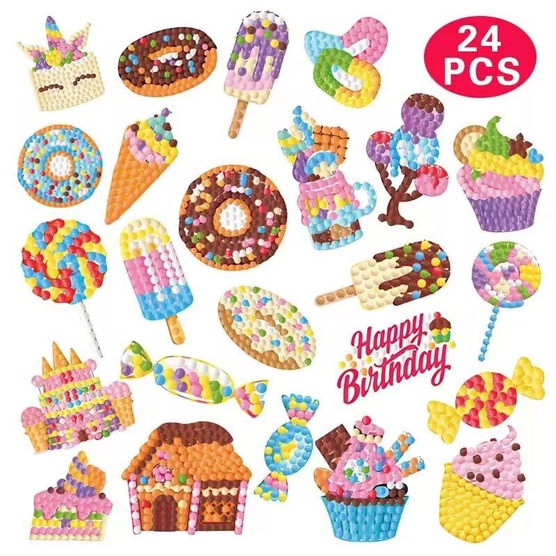 Mermaid DIY Diamond Painting Stickers for Kids | Kids Craft Supplies