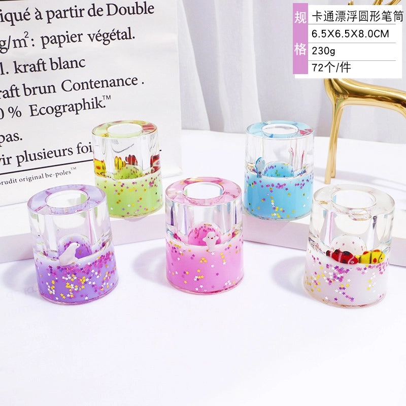 Creative Cartoon Liquid Oil Drop Ornament Transparent Acrylic Pressure Relief Craft|Home Decor Gifts