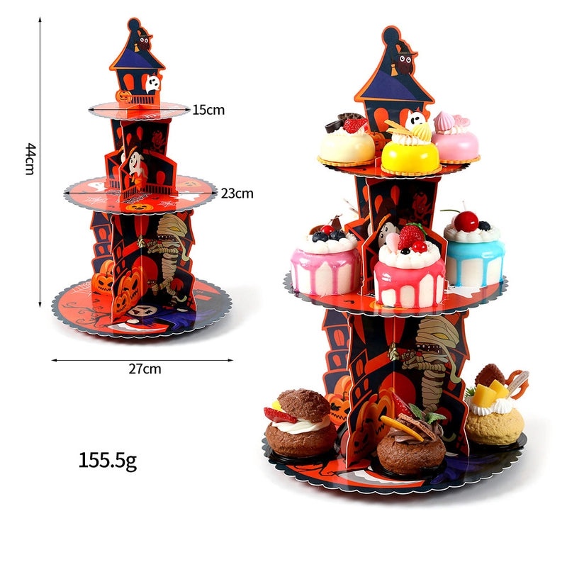 Minimalist Halloween Christmas Party Cake Stand with Pumpkin Santa Claus Elk Design|Home Decor