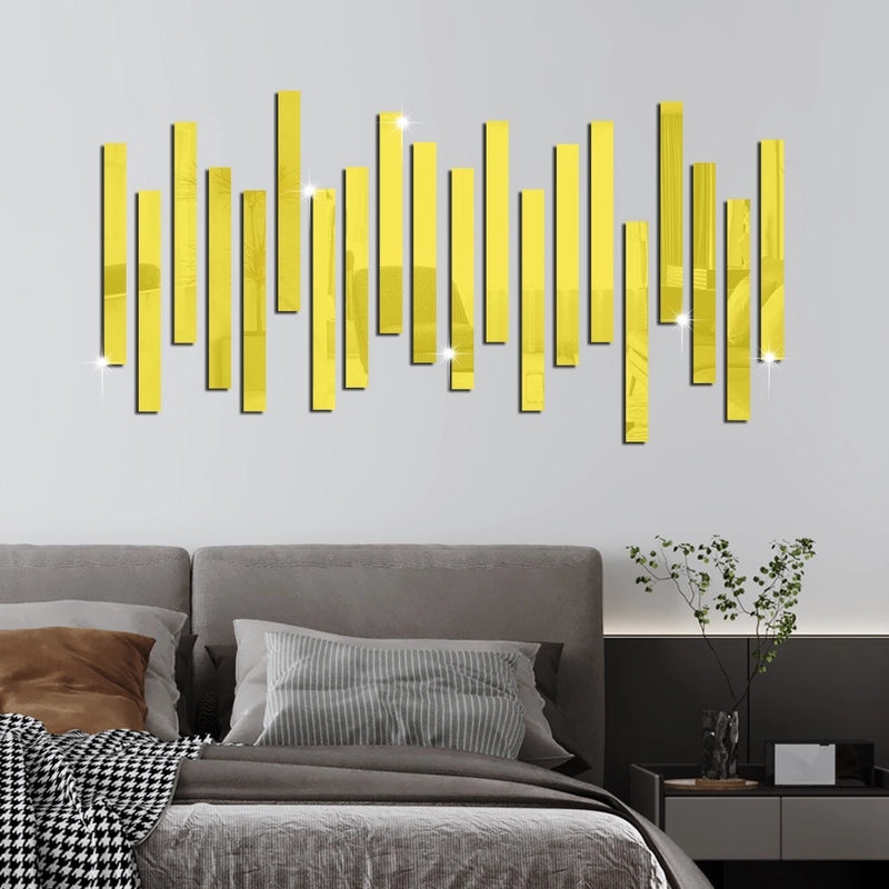 Acrylic Mirror Frame Wall Sticker Decorative Moulding Ceiling Waistline Self-Adhesive DIY | Home Decor Wall Art