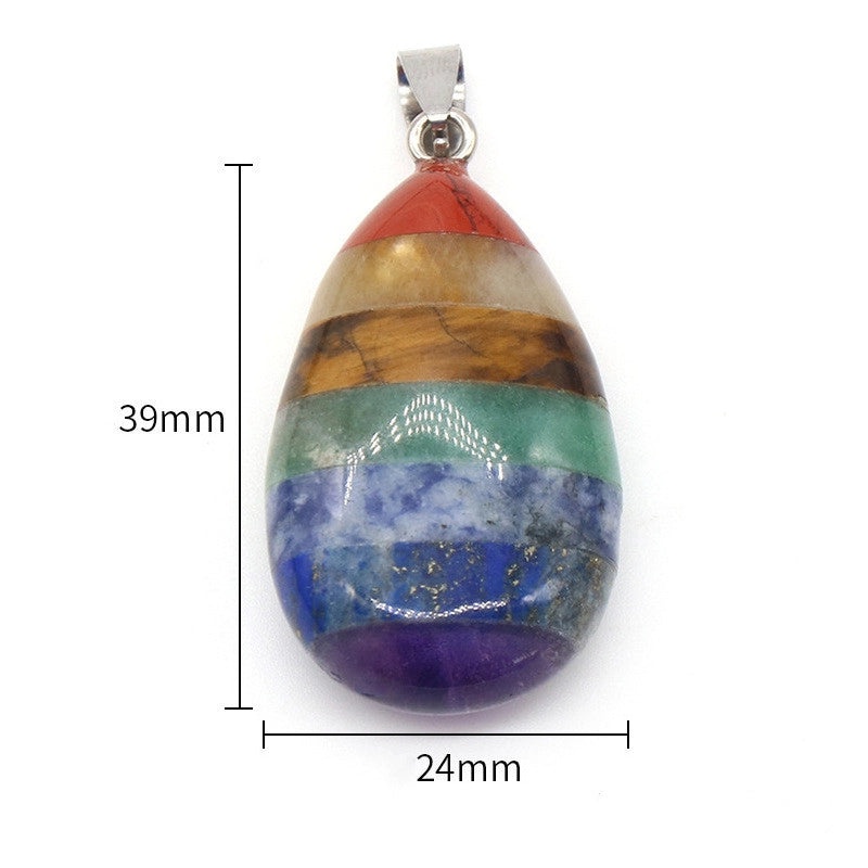 Natural Amethyst & Jade Multi-Stone Crystal Pendant | Jewelry Accessories