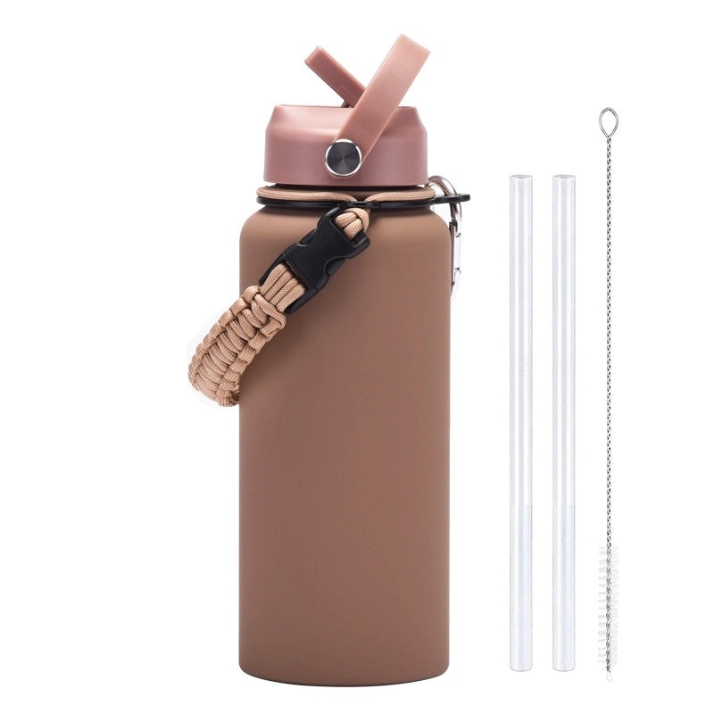 Stainless Steel Water Bottle Single Piece Casual Solid Color | Drinkware & Hydration
