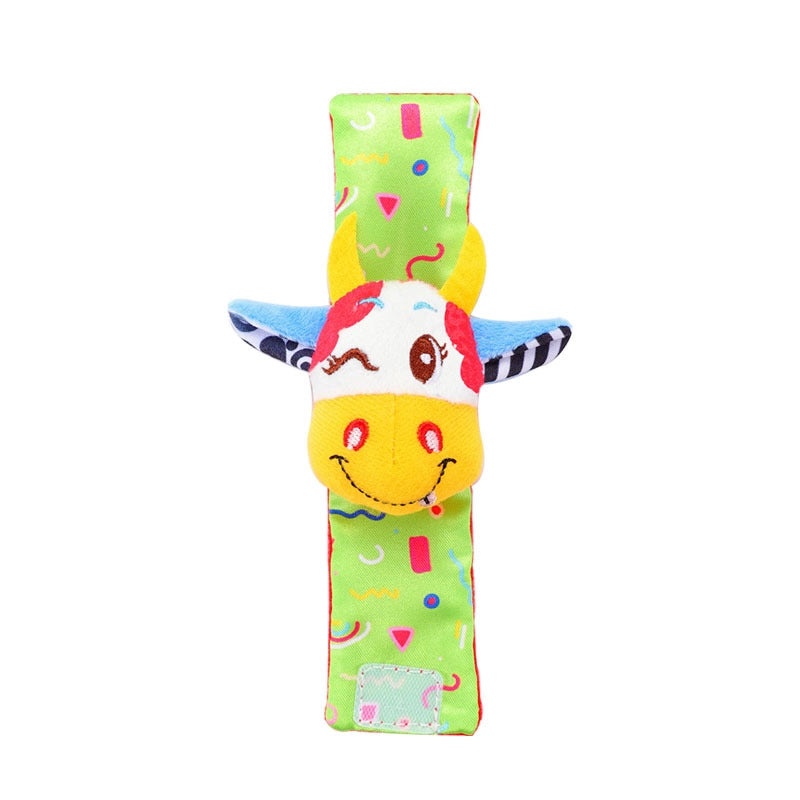 Baby Plush Animal Rattle Wrist Strap Toy for Babies | Baby Toys & Accessories