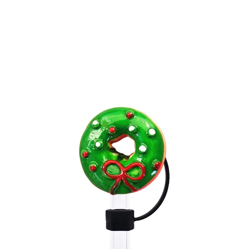 Multicolor Christmas Straw Caps Set 10 PCS | Drink Accessories & Barware