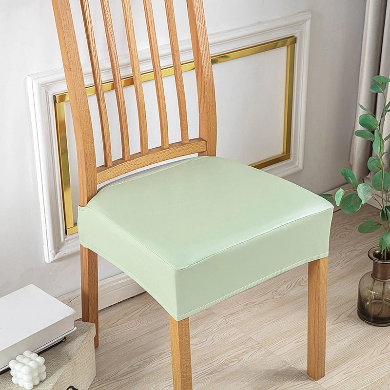 Waterproof PU Double Rubber Band Chair Cushion Cover Oil-proof Simple Design for Hotel Household Restaurant Use|Home & Kitchen Textiles