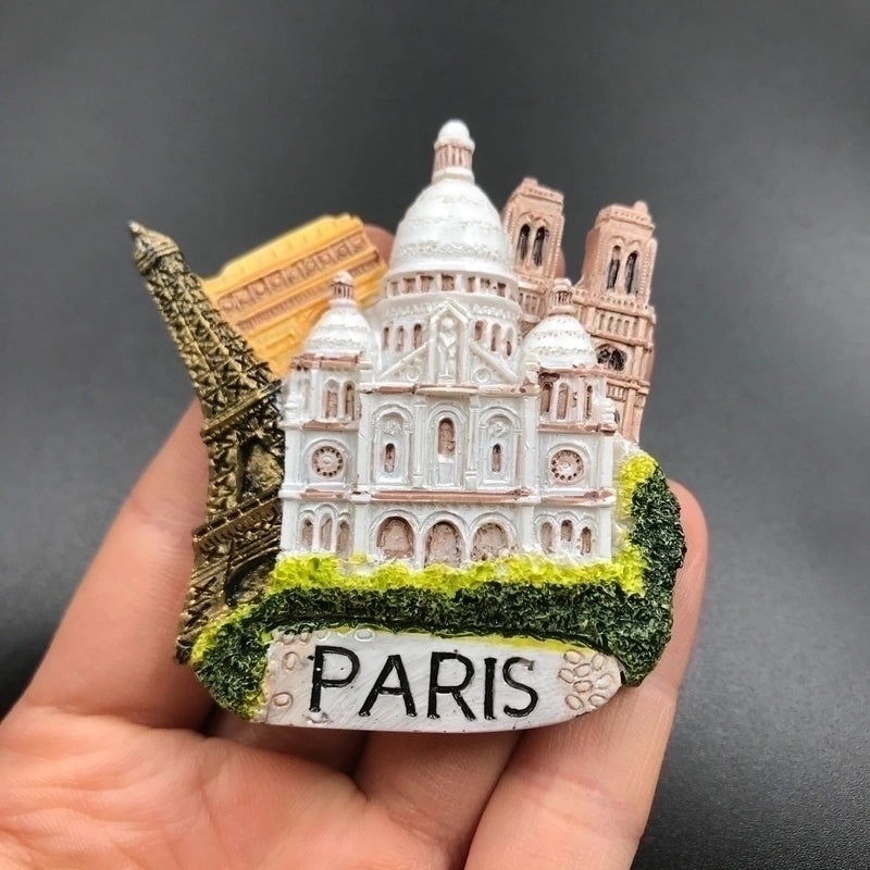 Washington USA Germany Swan Castle France Italy Syria Gulg Bell Magnetic Resin Refrigerator Magnet|Home Decor Magnets