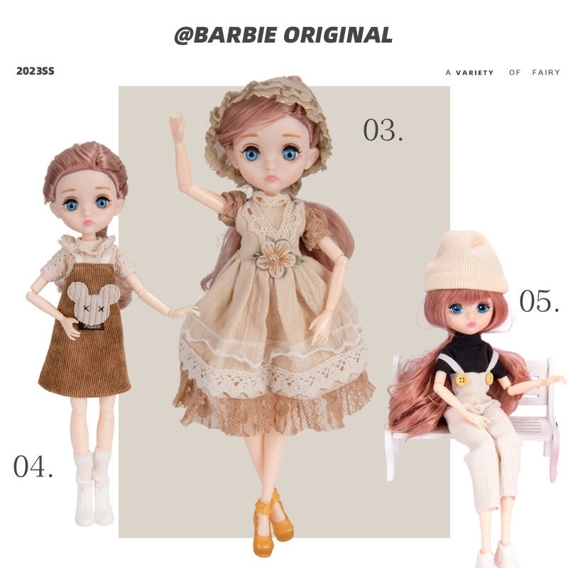 Cute Mini Doll Plastic Toys Set|Kids Toys