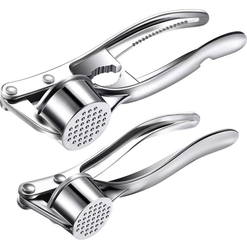 Sleek Stainless Steel Garlic Press Single Piece|Kitchen Tools & Gadgets