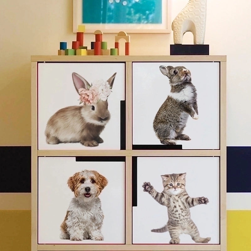 Adorable Rabbit Pet PVC Wall Decal for Dog and Cat Lovers | Home Decor
