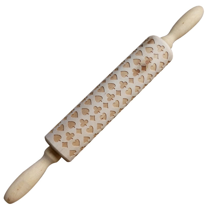 Christmas Elk Cartoon Rolling Pin Ethnic Style Theaceae Muhe | Kitchen Utensils & Baking Tools
