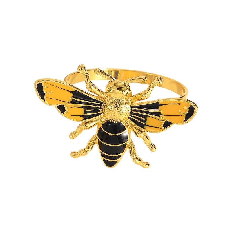 Stylish Insect-Themed Alloy Napkin Ring, Single Piece | Home Decor Table Accessories