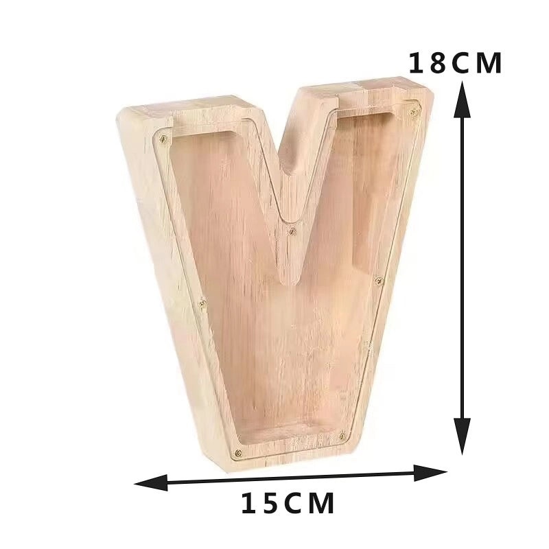 Piggy Bank Wooden Letter Toy for Kids | Educational Wooden Toys
