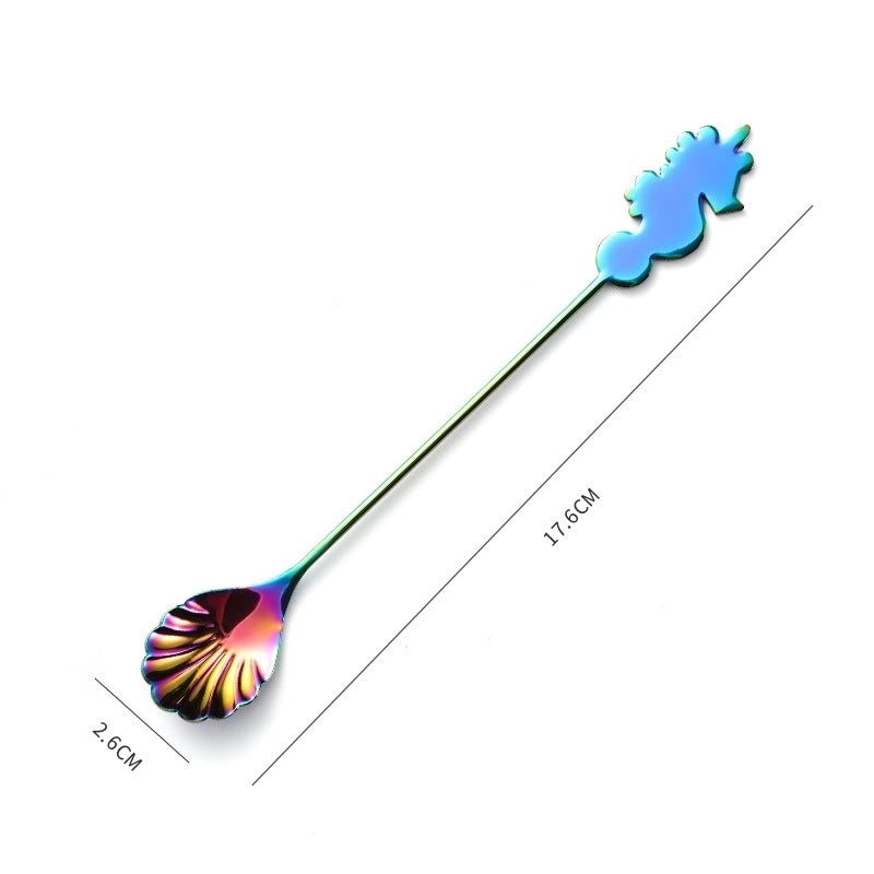 Cute Cartoon Stainless Steel Spoon and Fruit Fork Set for Everyday Use|Kitchen Utensils & Cutlery