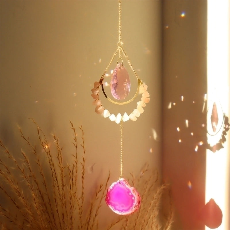 Elegant Oval Crystal Pendant for Home Decor|Home Decor & Accessories