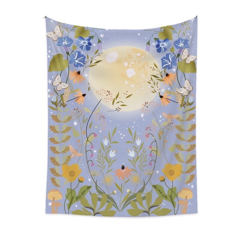 Bohemian Moon Phase Wall Hanging Tapestry | Home Decor