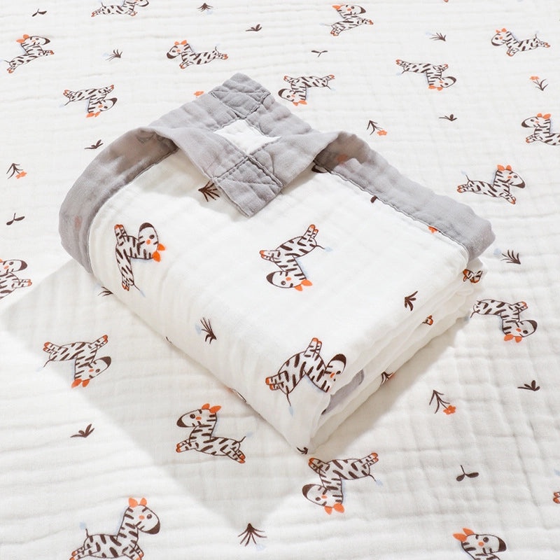 Newborn Baby Cotton Gauze Hooded Bath Towel Blanket Soft Absorbent Baby Bath Wrap|Baby Bath Towels & Accessories
