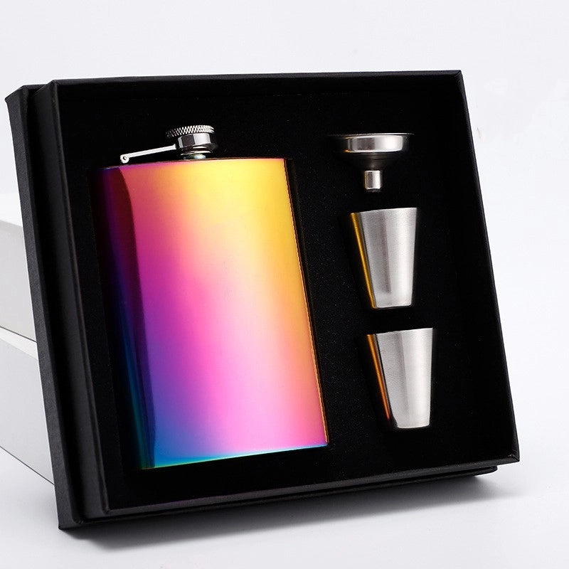 Stylish Solid Color Wine Flask Set 1 Piece 304 Stainless Steel | Drinkware & Bar Accessories