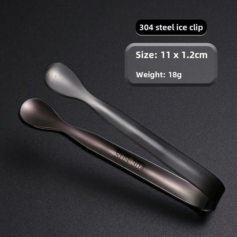 304 Stainless Steel Ice Tongs Thickened Metal Sugar Clip for Ice Blocks and Ice Grains|Kitchen Utensils & Tools