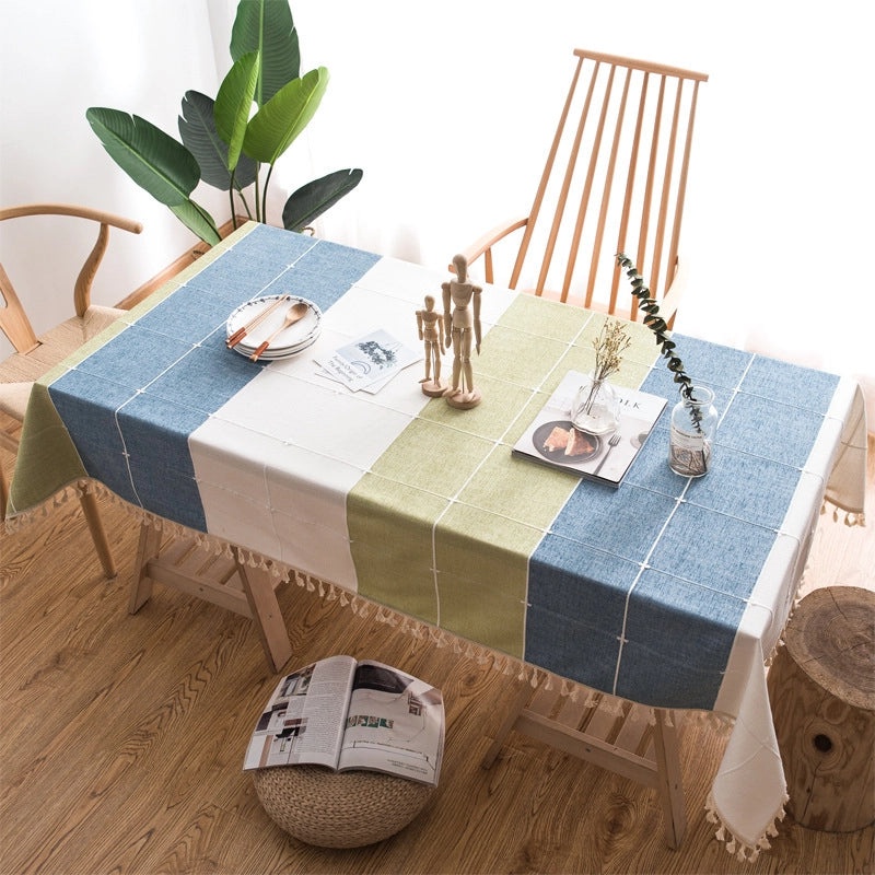 Simple Embroidered Tablecloth for Dining and Coffee Tables|Home Decor Table Linens