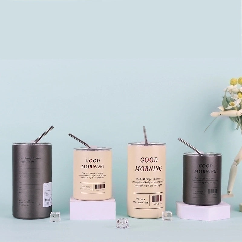 Stainless Steel Water Bottle Single Piece Casual Solid Color | Drinkware & Hydration